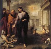 Bartolome Esteban Murillo Jesus, those who treat paralysis oil